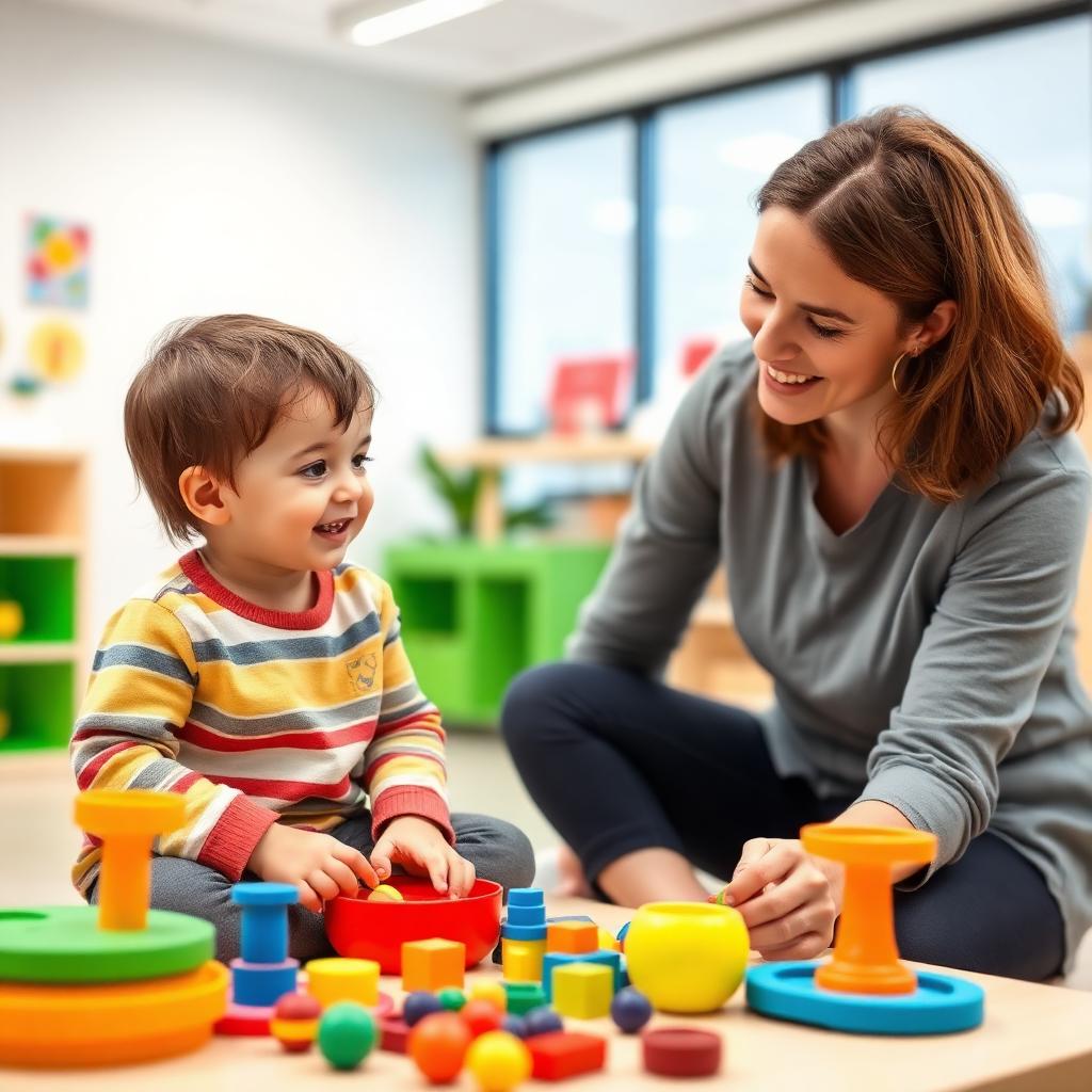 Therapist with child