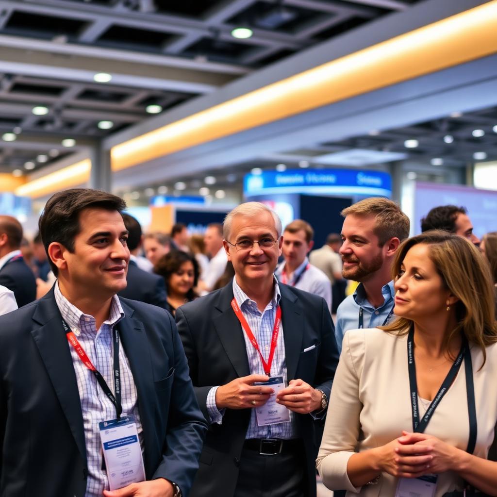 Networking at conference