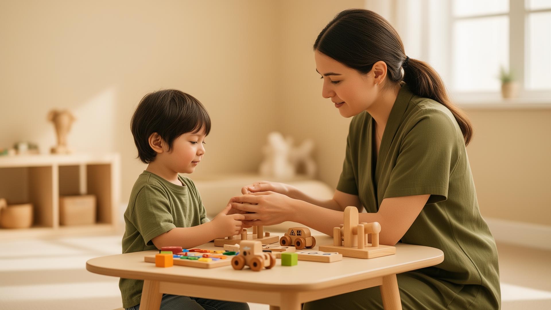 Autism therapy session